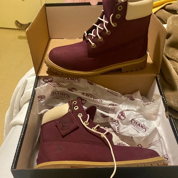 Limited Edition Maroon Timberlands Men main image 2